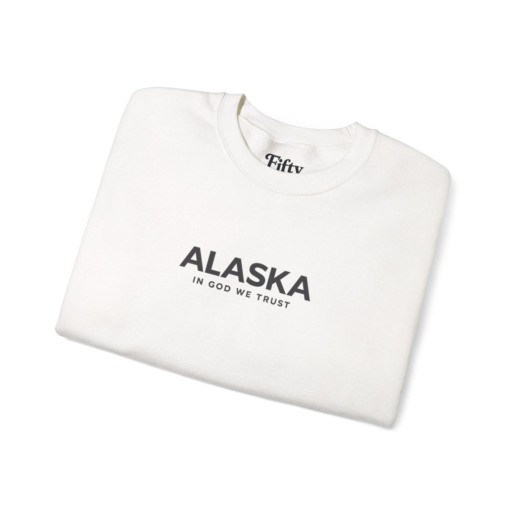 Alaska All State In God We Trust Unisex Crewneck Sweatshirt
