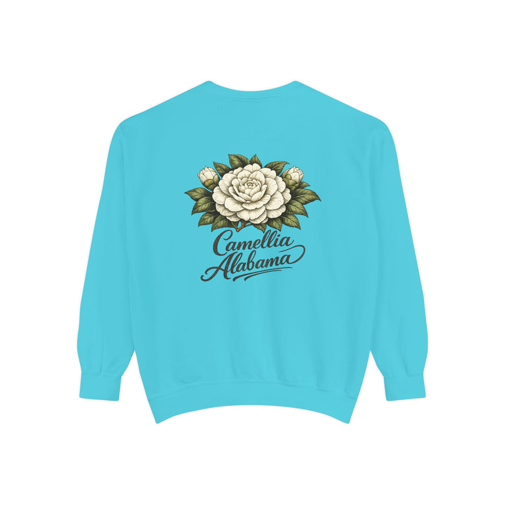 Camellia Alabama Sweatshirt — Vintage Floral Crewneck