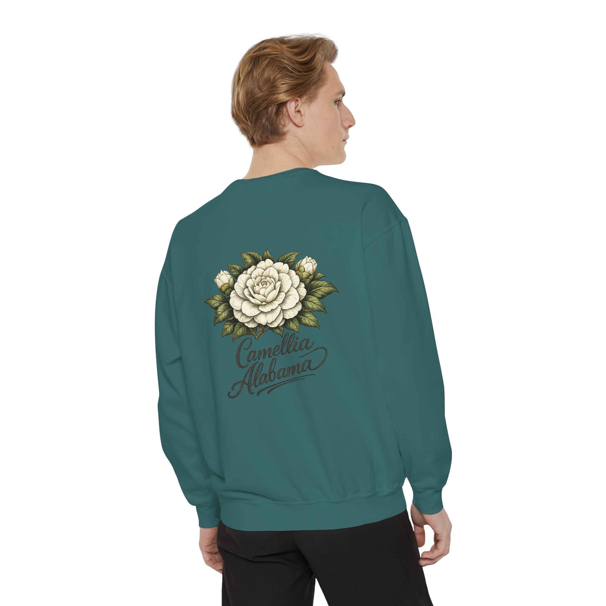 Camellia Alabama Sweatshirt — Vintage Floral Crewneck