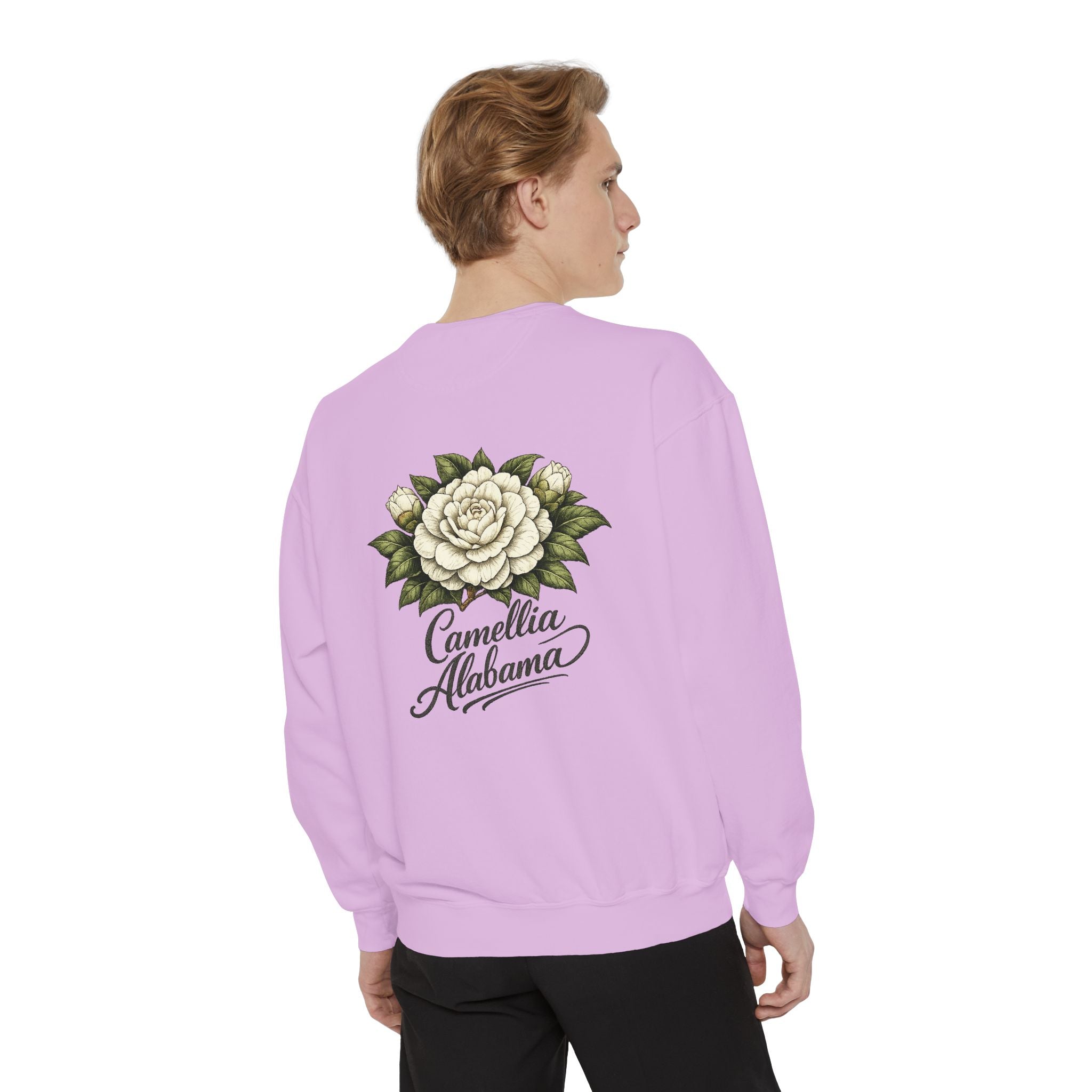 Camellia Alabama Sweatshirt — Vintage Floral Crewneck