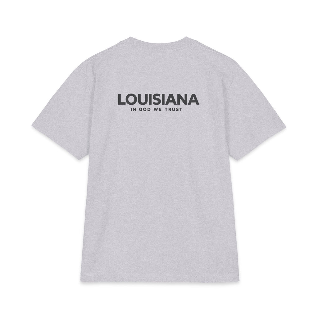 Louisiana All State In God We Trust Unisex Max Heavyweight Short Sleeve