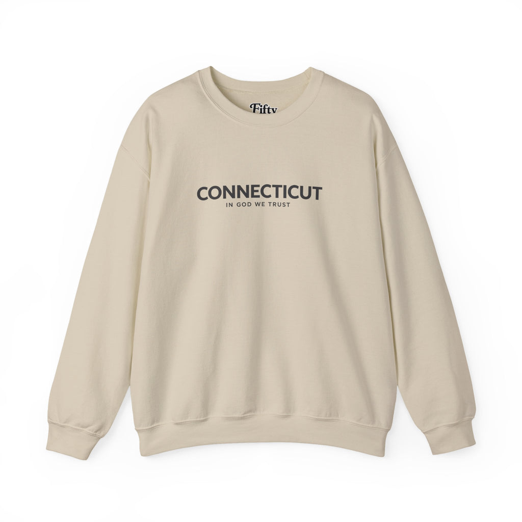 Connecticut All State In God We Trust Unisex Crewneck Sweatshirt