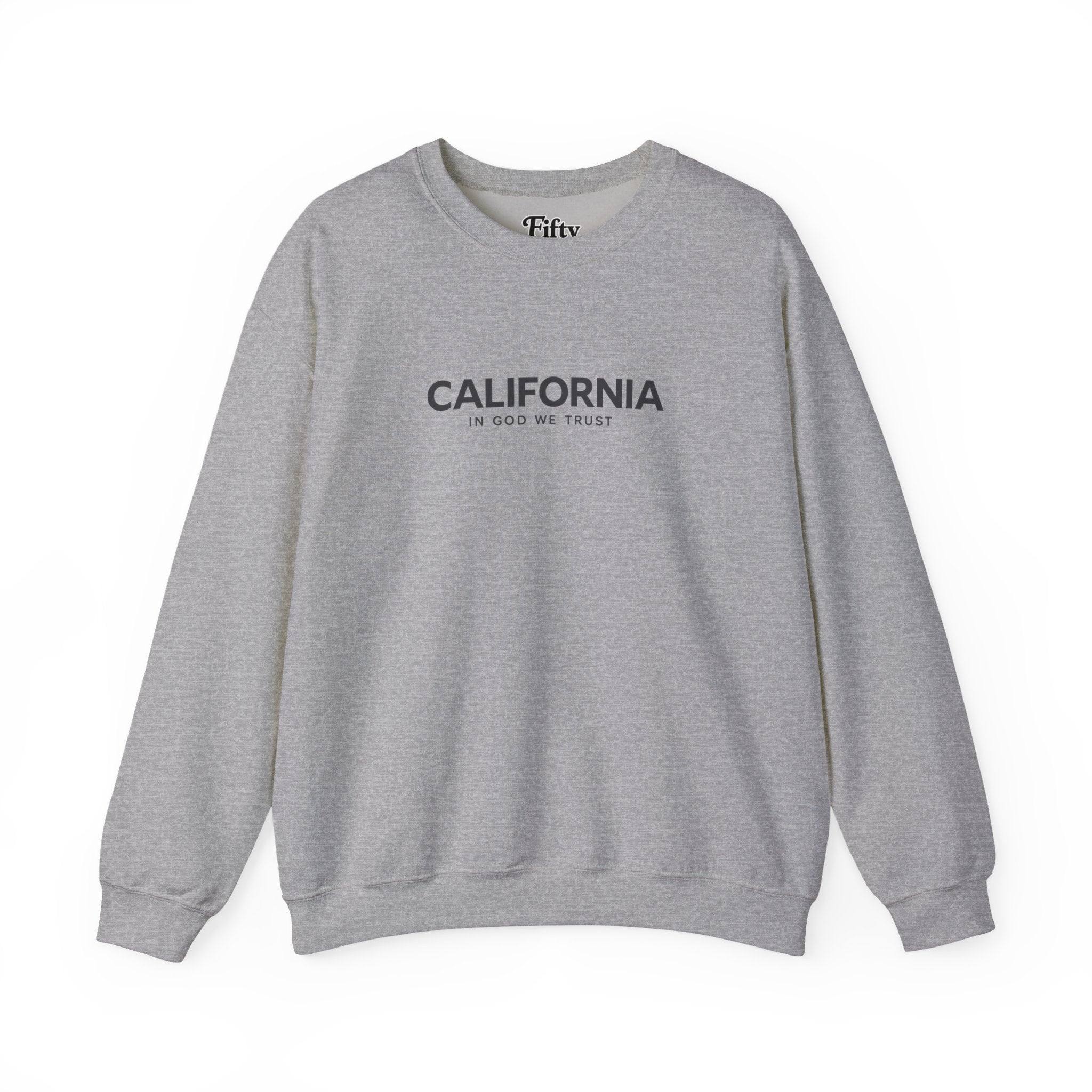 California All State In God We Trust Unisex Crewneck Sweatshirt
