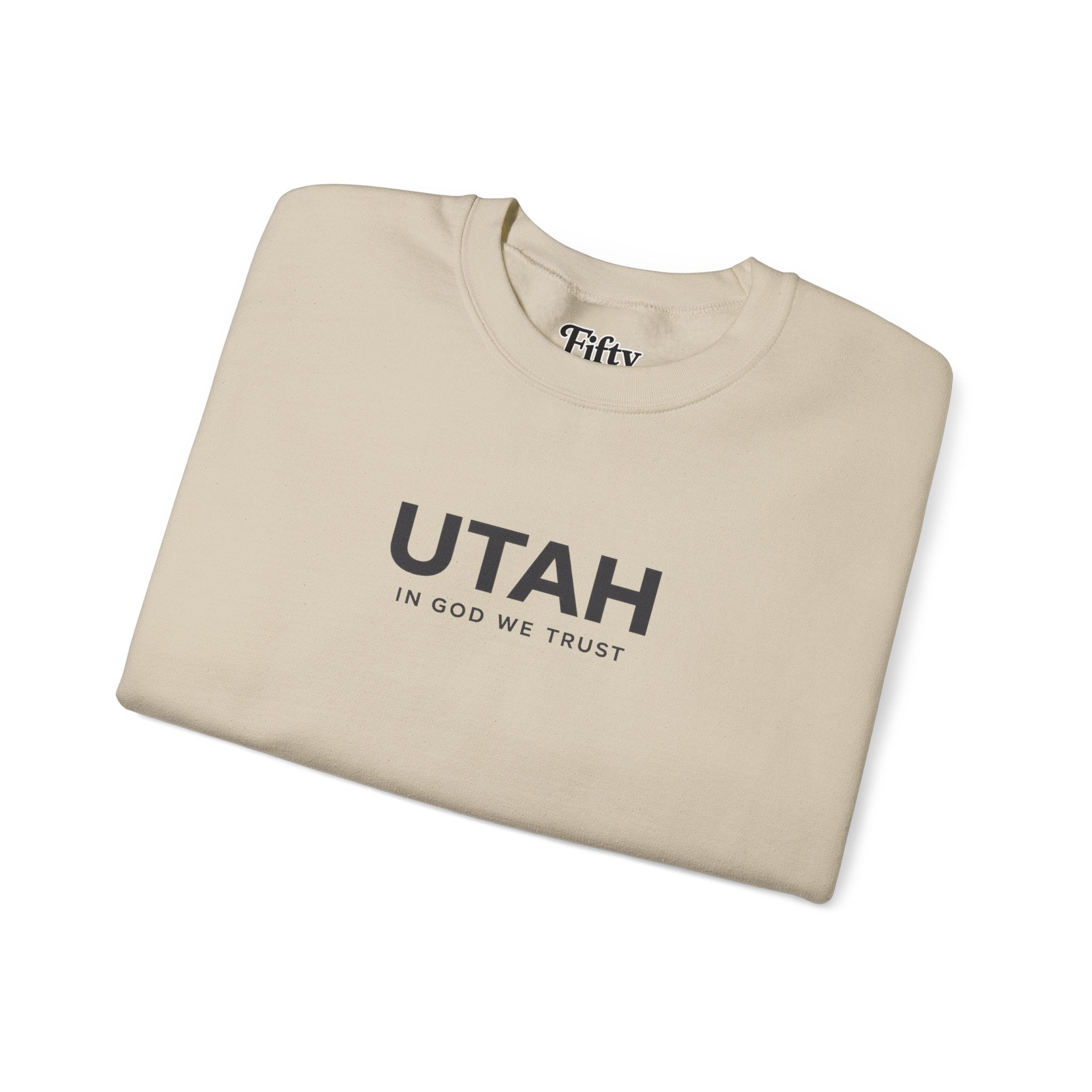 Utah All State In God We Trust Unisex Crewneck Sweatshirt