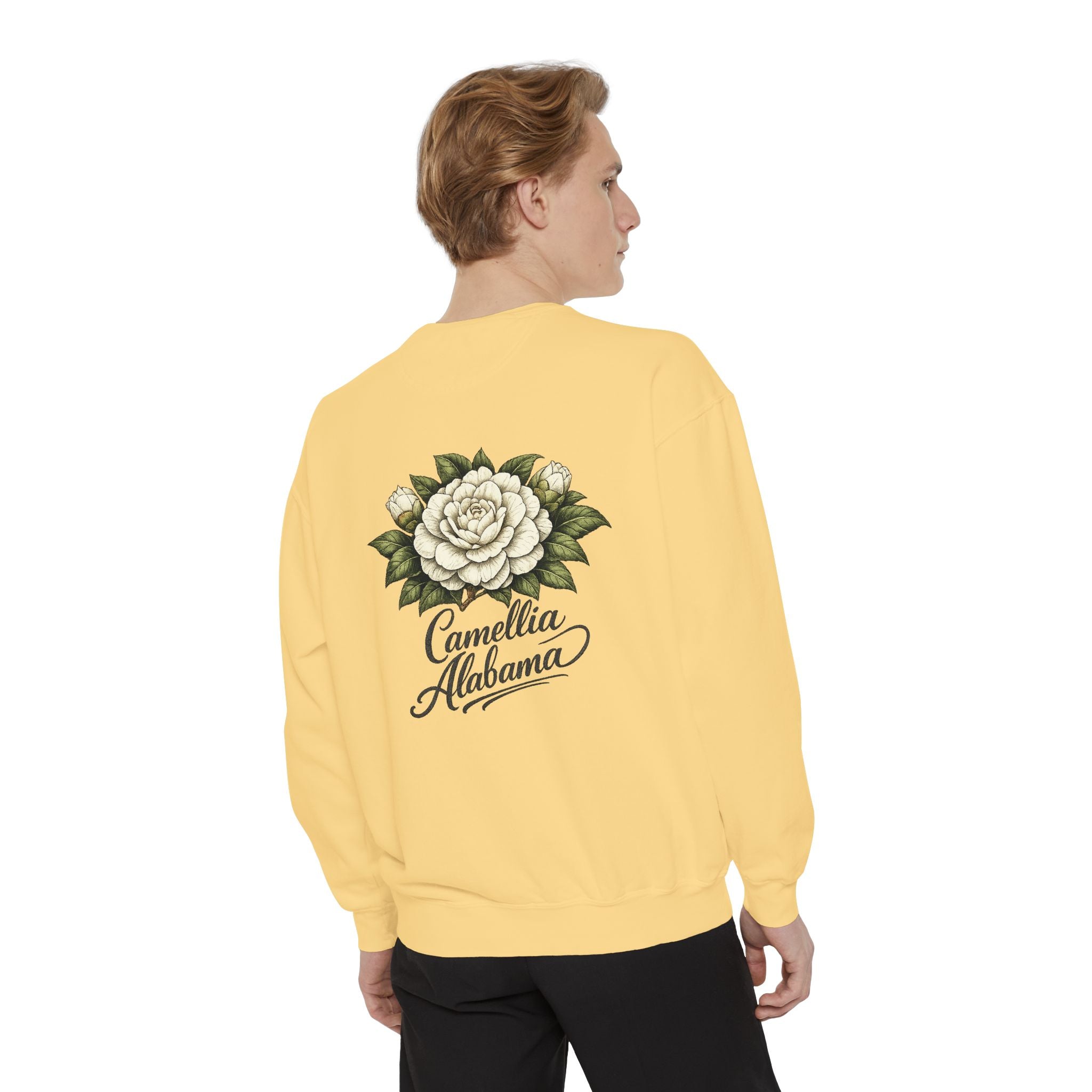 Camellia Alabama Sweatshirt — Vintage Floral Crewneck