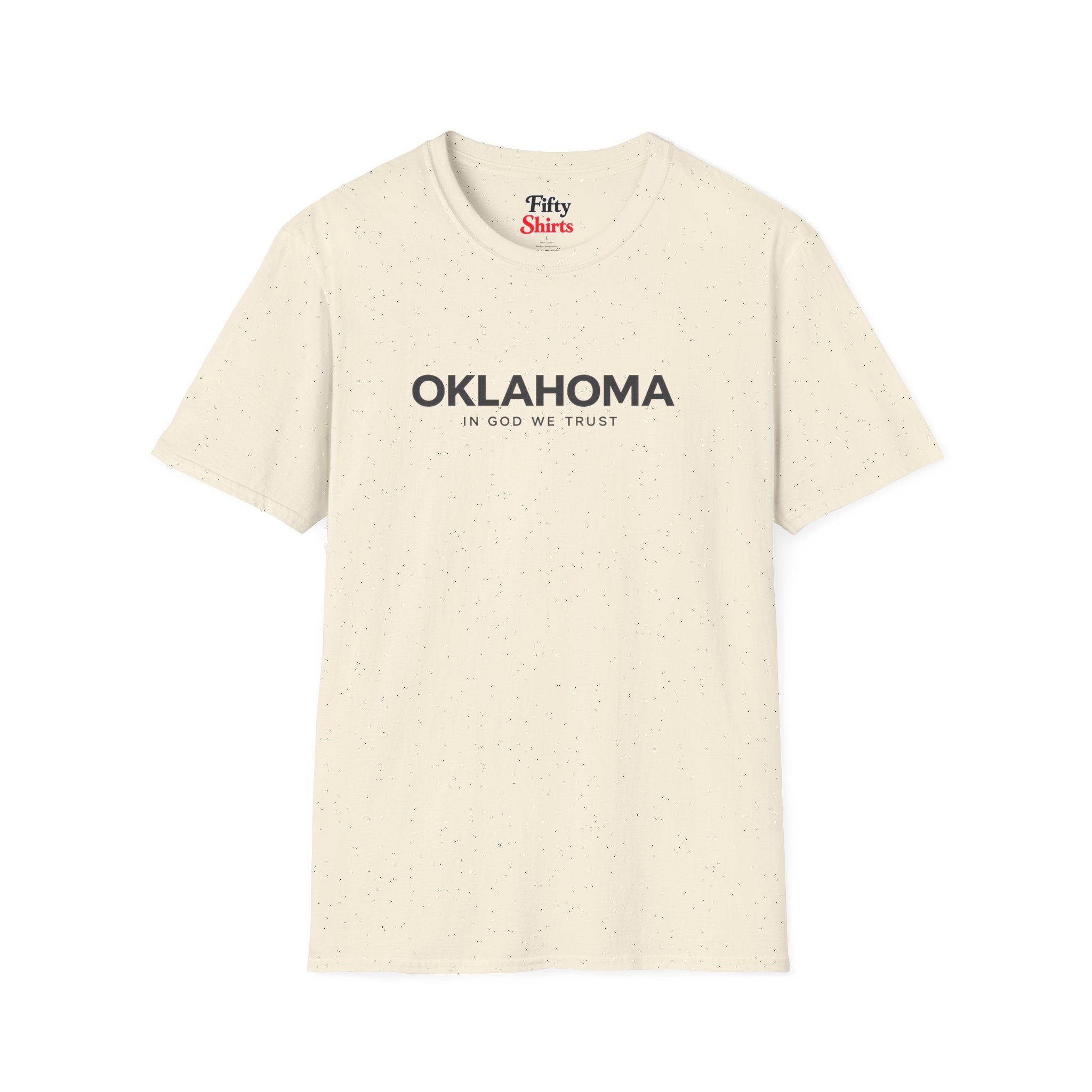 Oklahoma All State In God We Trust Front Design Unisex Everyday Tee