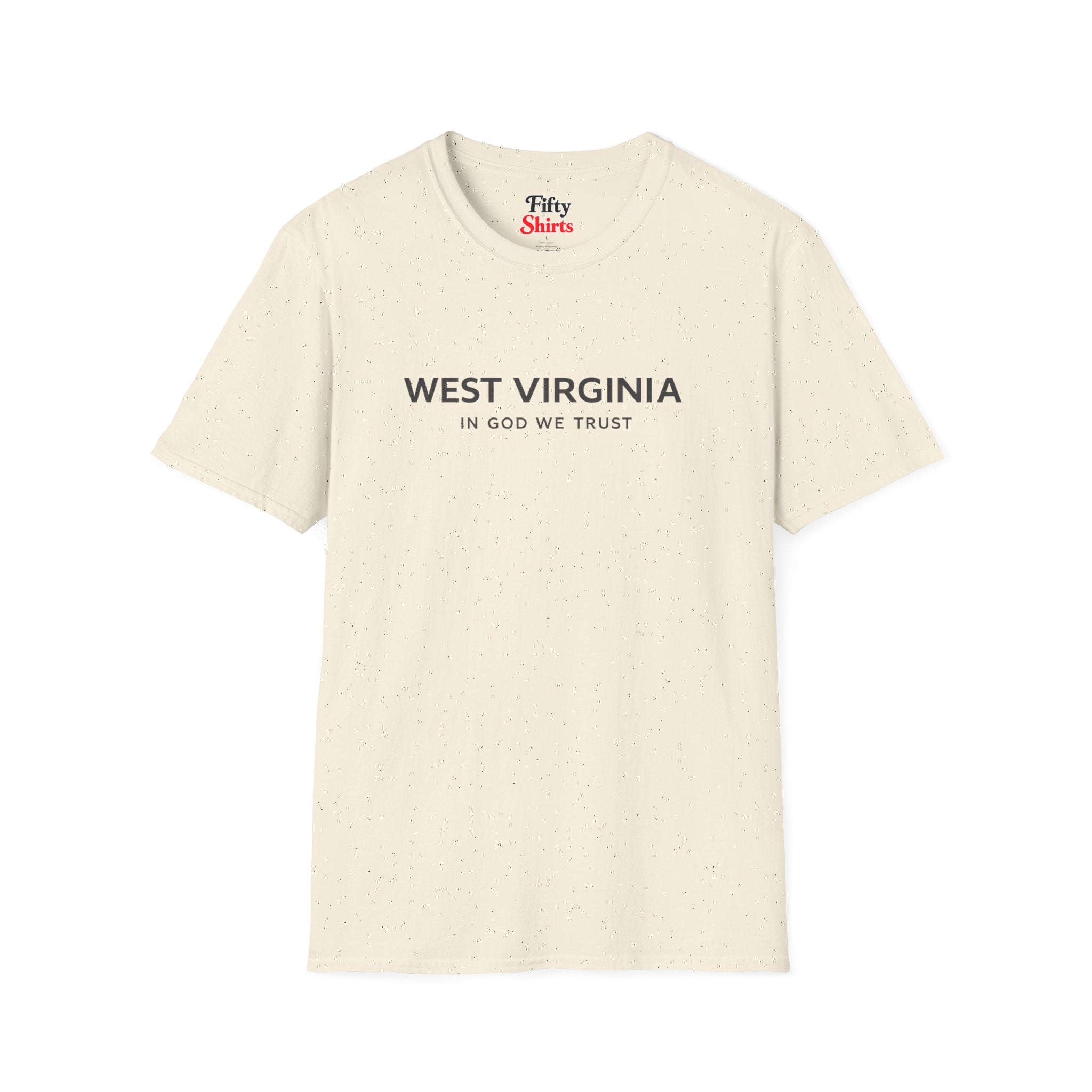 West Virginia All State In God We Trust Front Design Unisex Everyday Tee