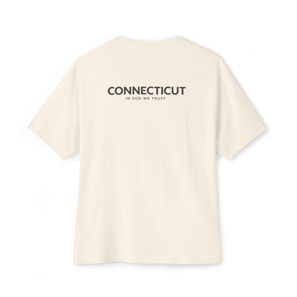 Connecticut All State In God We Trust Unisex Casual Oversized Boxy Tee