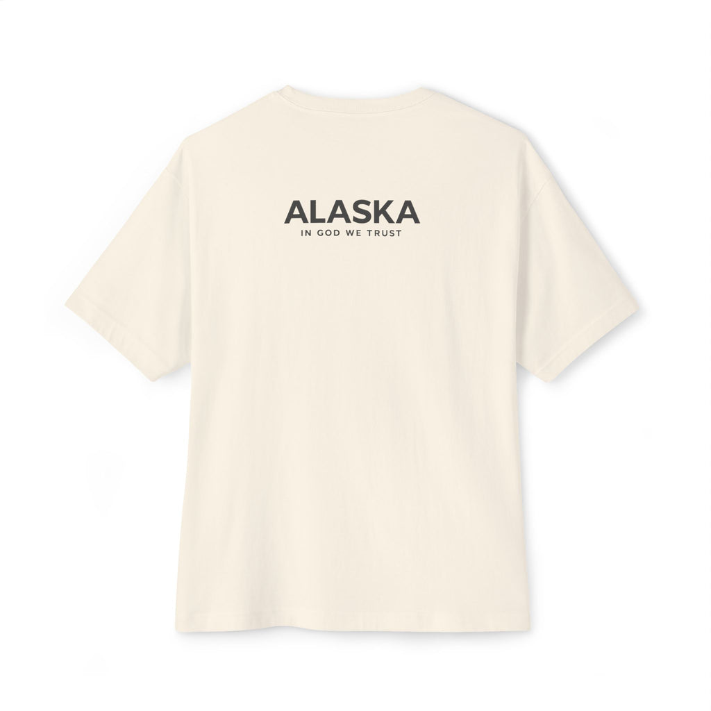 Alaska All State In God We Trust Unisex Casual Oversized Boxy Tee