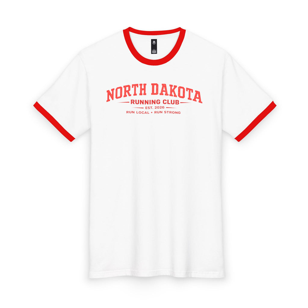 North Dakota Running Club 2026 All State Men's Staple Ringer Tee