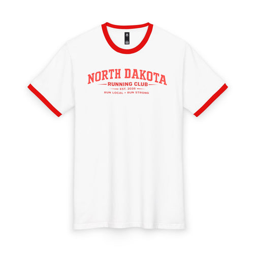 North Dakota Running Club 2026 All State Men's Staple Ringer Tee