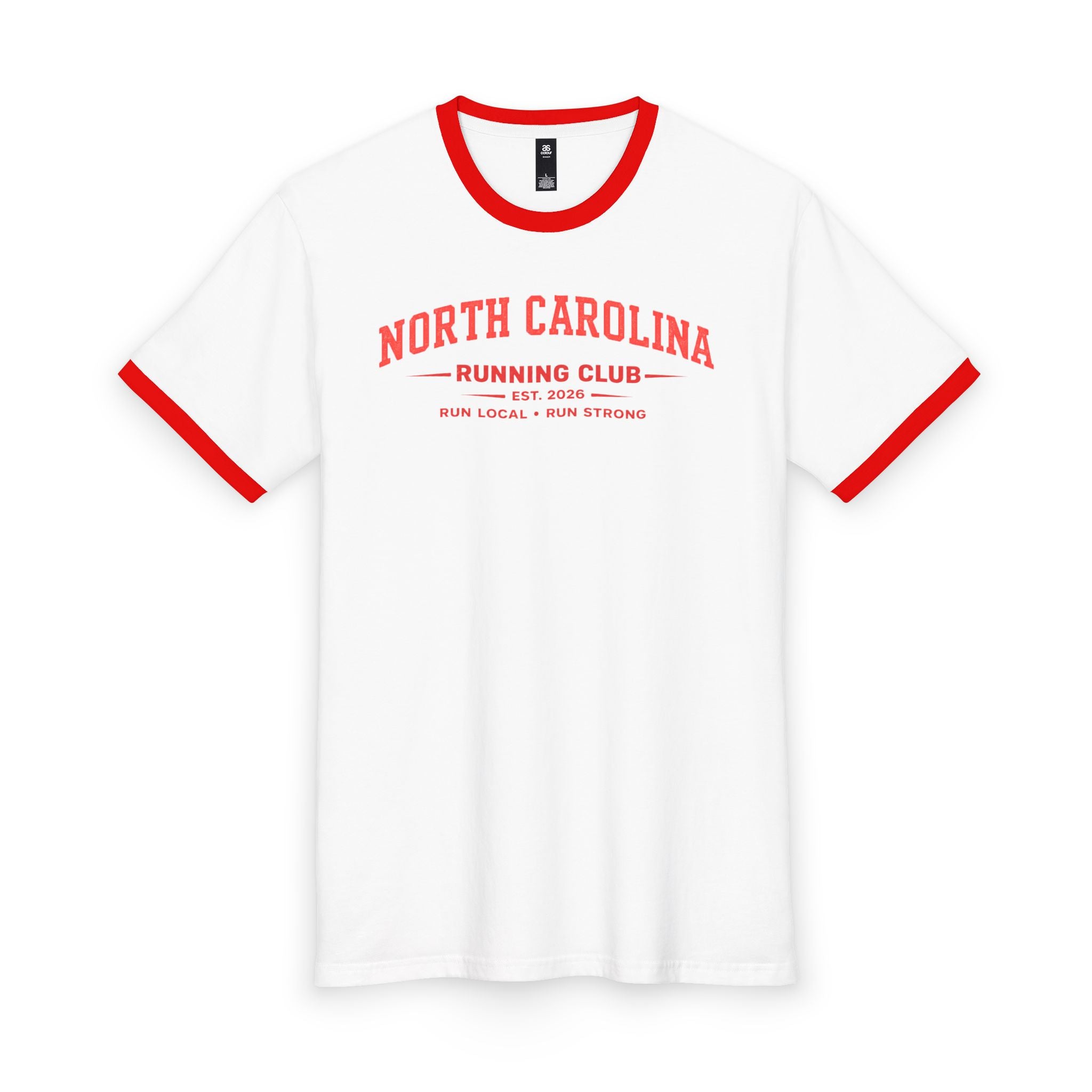 North Carolina Running Club 2026 All State Men's Staple Ringer Tee