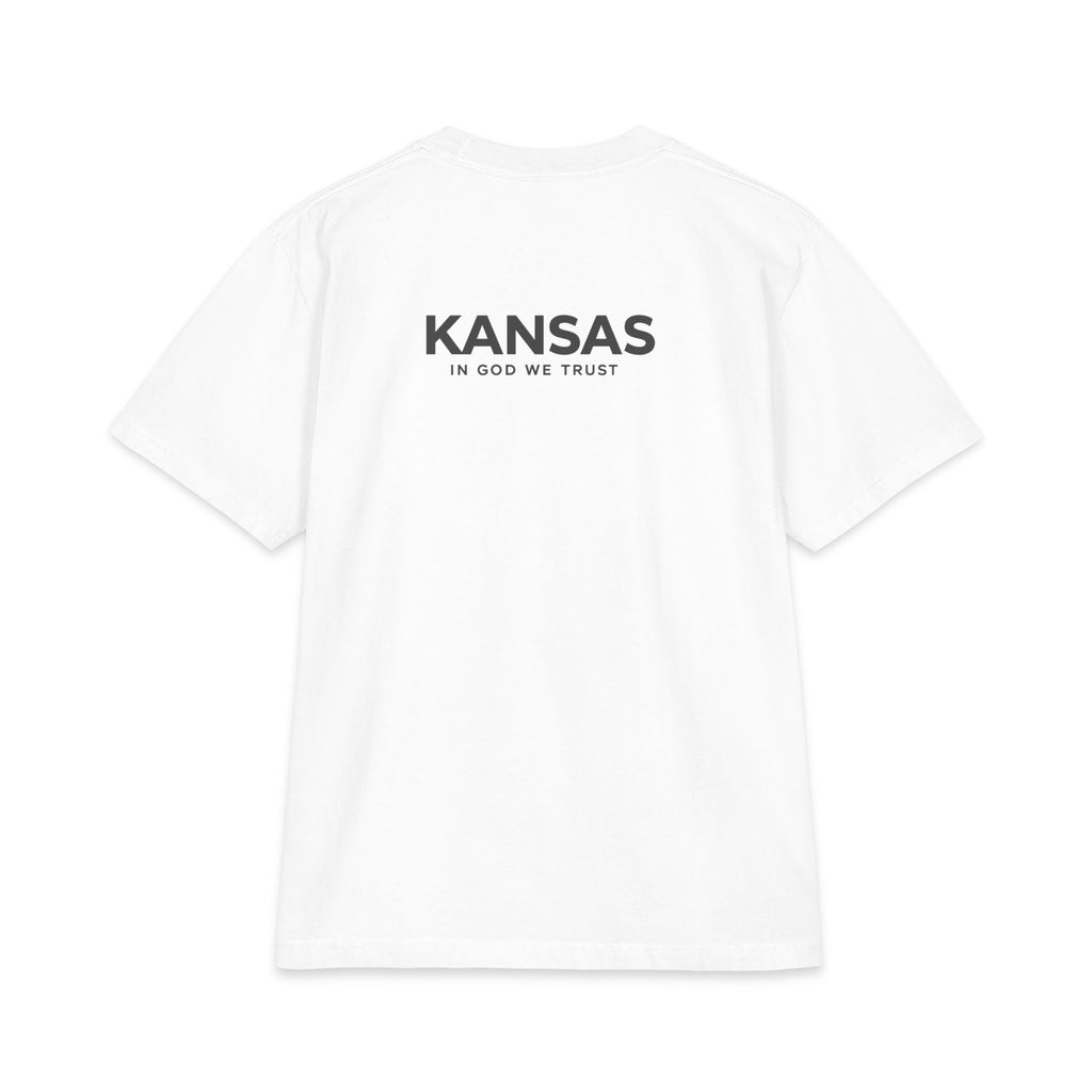 Kansas All State In God We Trust Unisex Max Heavyweight Short Sleeve