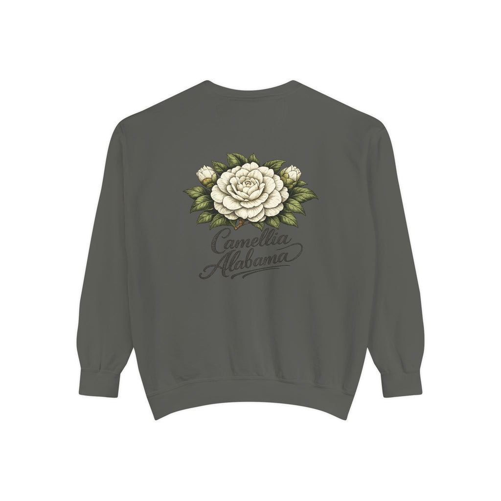 Camellia Alabama Sweatshirt — Vintage Floral Crewneck
