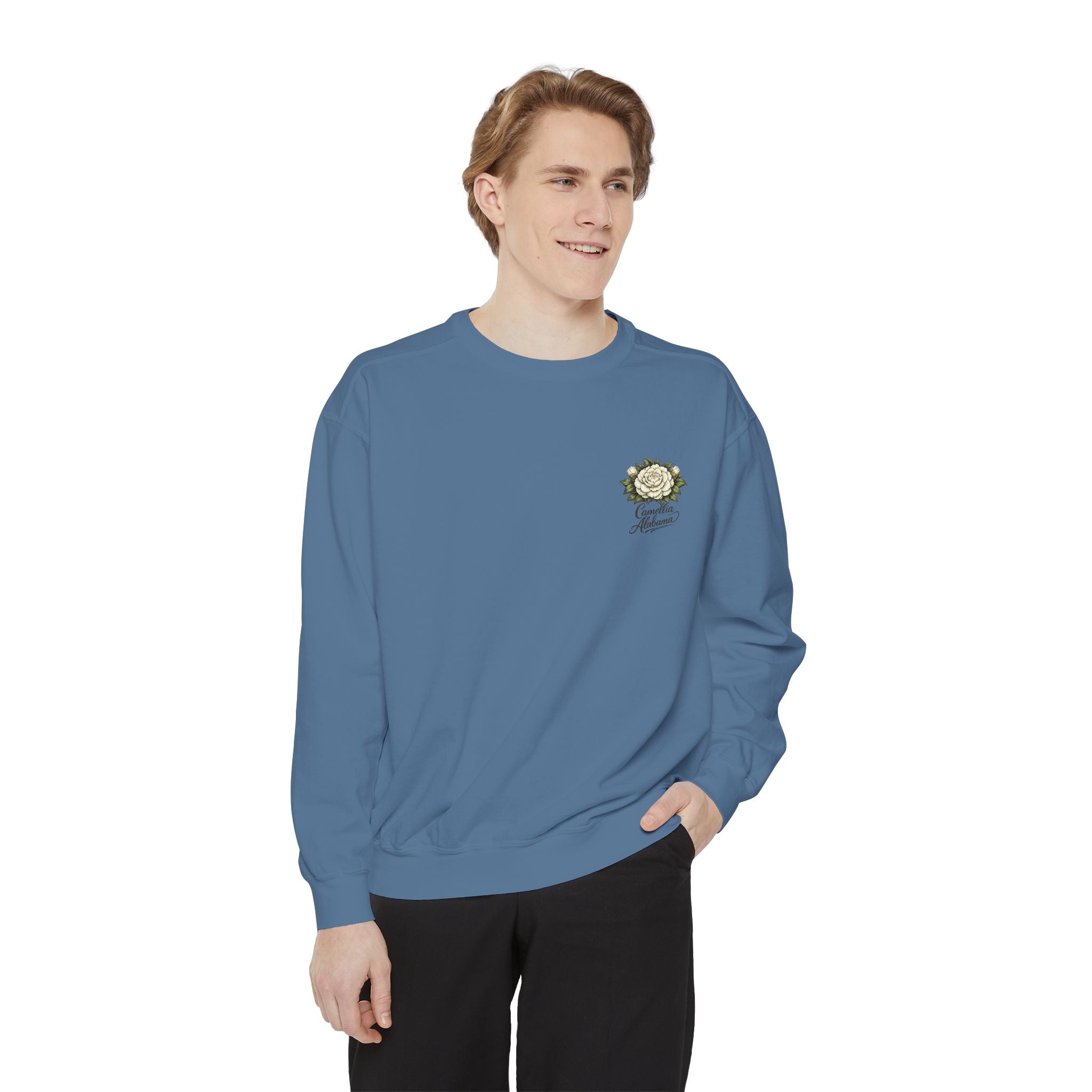 Camellia Alabama Sweatshirt — Vintage Floral Crewneck